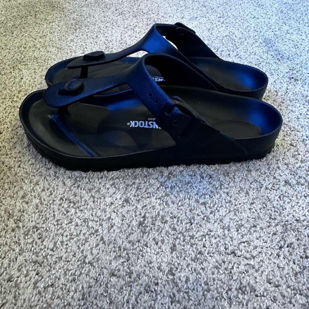 New Womens Birkenstock Gizeh Eva black thong Sandal - Picture 3 of 5